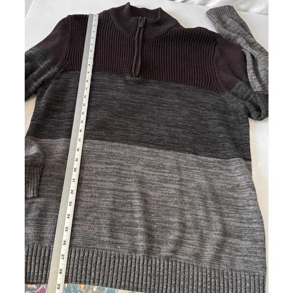 Great Northwest Company Men’s XL Preppy Colorblock 1/4 Zip Knit Pullover Sweater - Picture 8 of 10